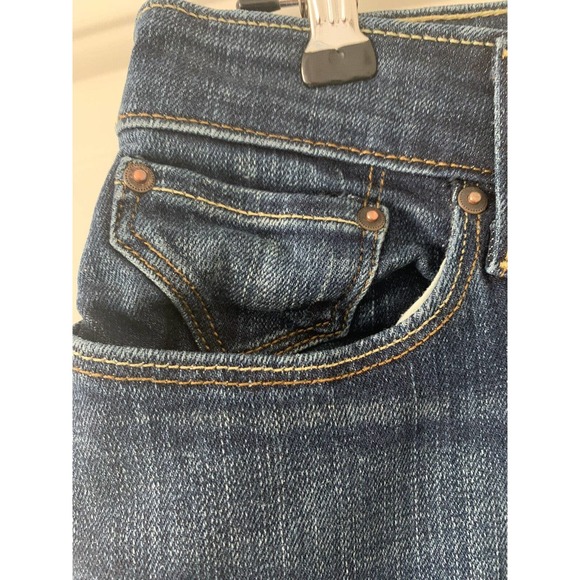 Levi's Bold Curve Boot Cut Skinny Denim Blue Dark Wash Jeans Womens Size 26x32 - Picture 2 of 10